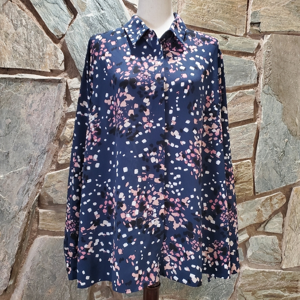 Investments ll Button Down Top sz 2X